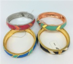 Alloy bangle bracelet